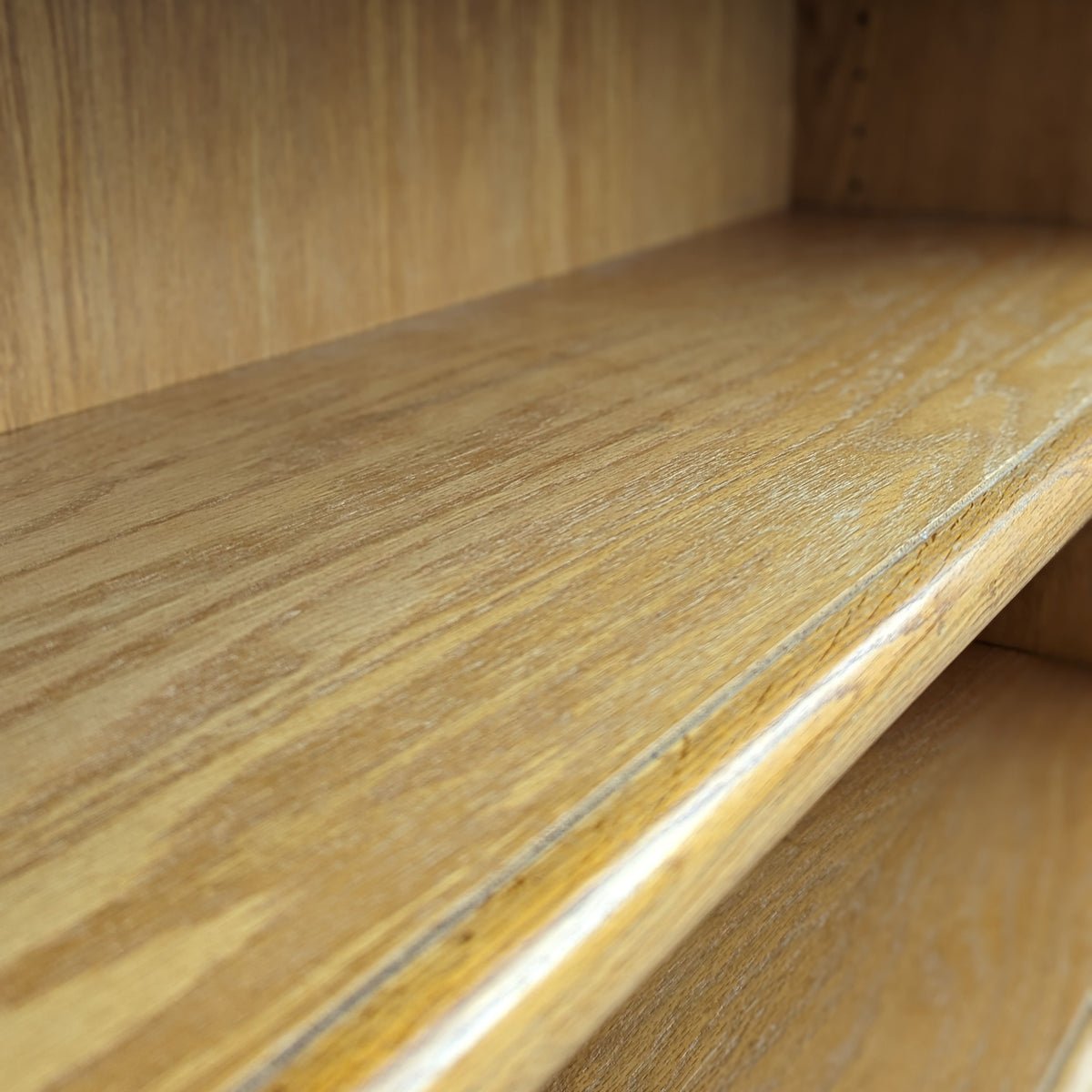 Late-20th-Century Oak Bookcase with Adjustable Shelves — view 15 of 15