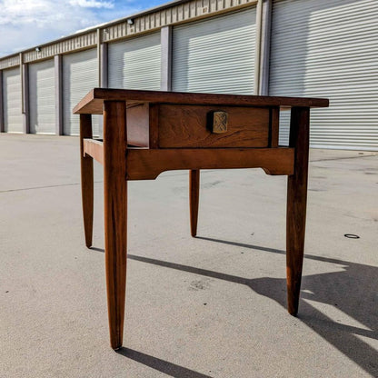 Mid Century Nightstand, End or Side Table, MCM, 60s, Red Lion Table Co, Solid Wood, Retro, bedroom