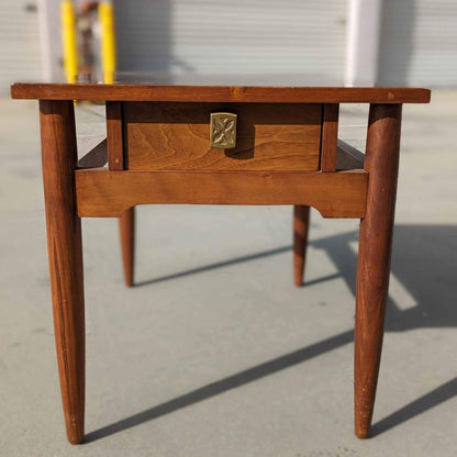 Mid Century Nightstand, End or Side Table, MCM, 60s, Red Lion Table Co, Solid Wood, Retro, bedroom