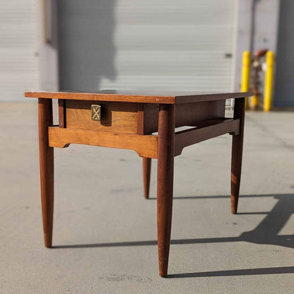 Mid Century Nightstand, End or Side Table, MCM, 60s, Red Lion Table Co, Solid Wood, Retro, bedroom