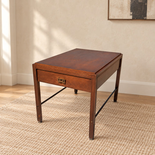 Crown City Table Co. Mid-Century Modern Wood Nightstand / End Table
