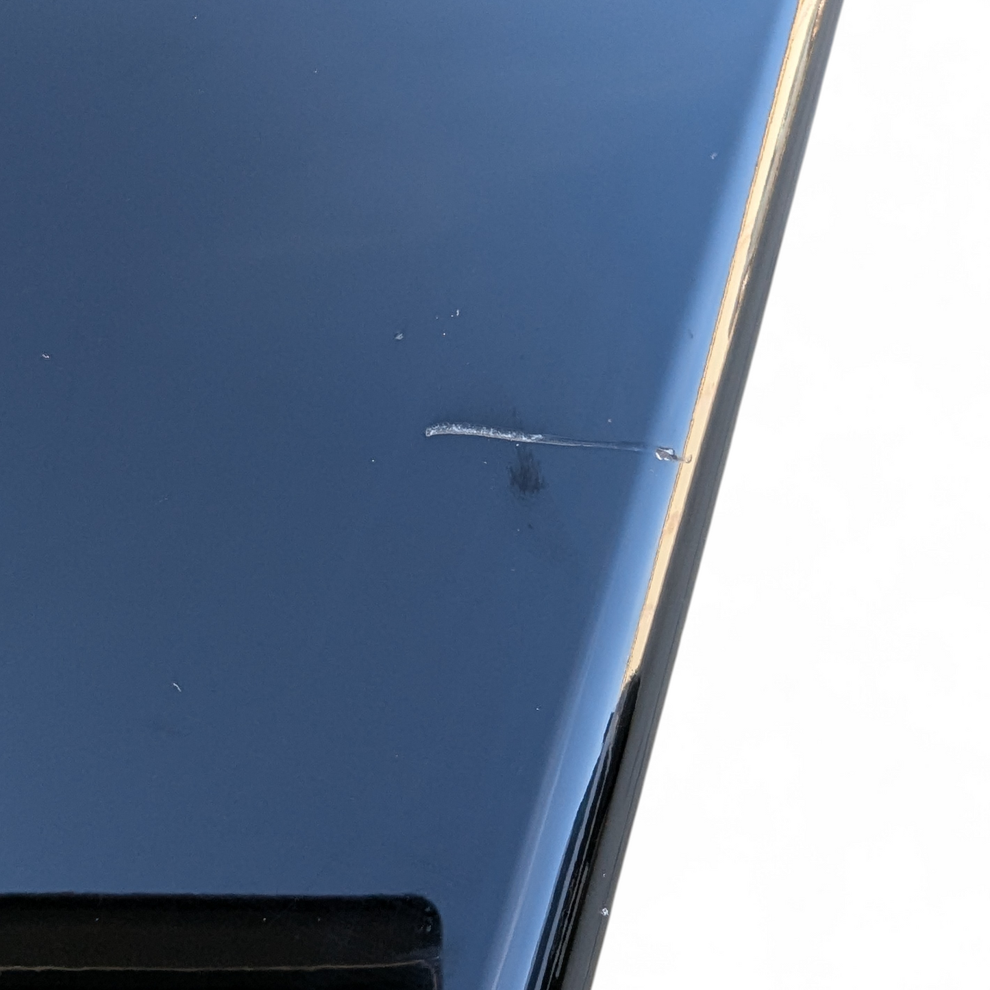 Unique Black Lacquer Postmodern Dining Table | Diagonal Leaf | Italian | MCM | Mid Century