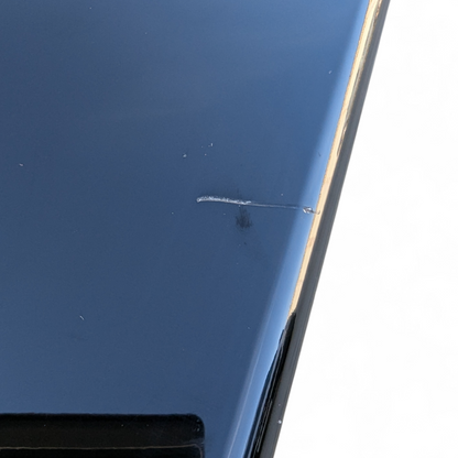 Unique Black Lacquer Postmodern Dining Table | Diagonal Leaf | Italian | MCM | Mid Century