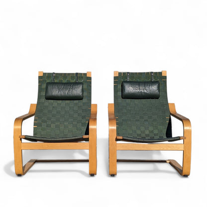 Pair of 1999 Noboru Nakamura for IKEA Aalto Tribute Lounge Chairs