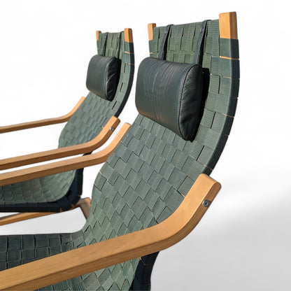 Pair of 1999 Noboru Nakamura for IKEA Aalto Tribute Lounge Chairs