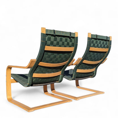 Pair of 1999 Noboru Nakamura for IKEA Aalto Tribute Lounge Chairs