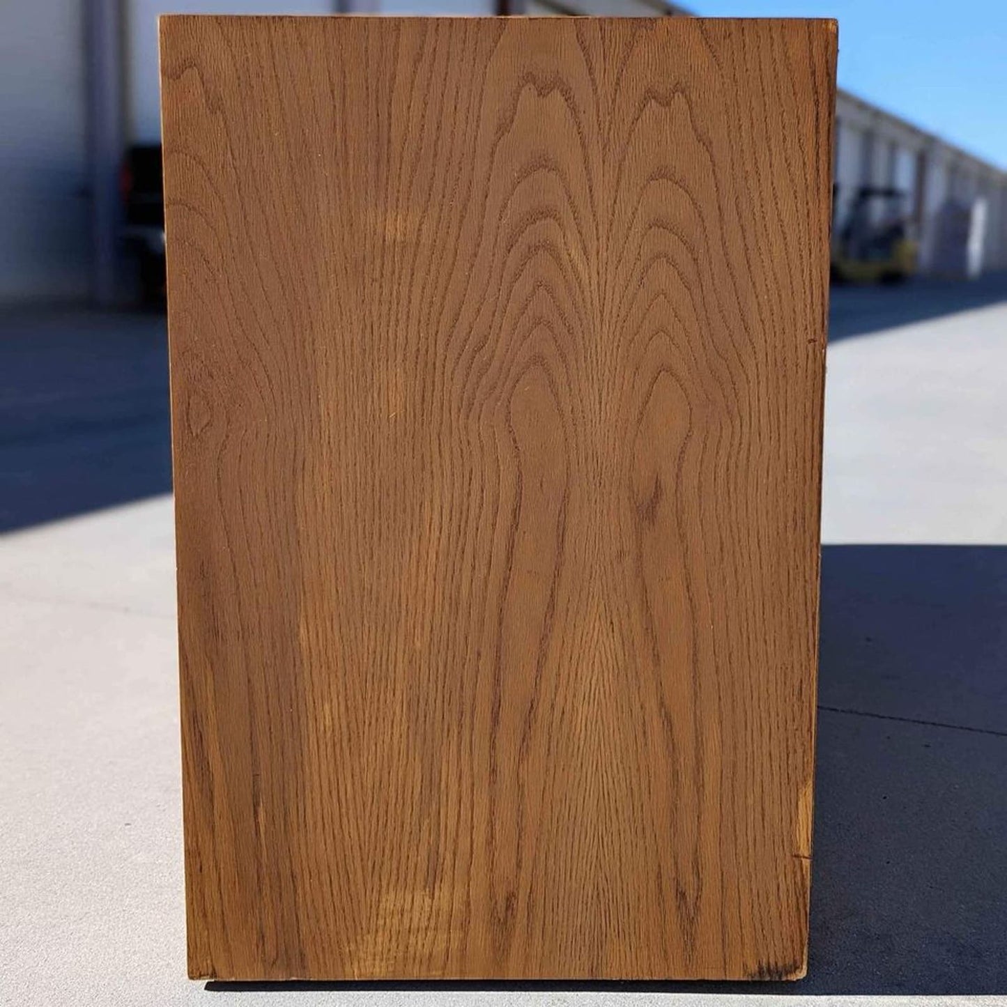 Unique Vintage Rad Dresser, Oak + Rosewood, Chrome Accents, Made in Canada, Mid Century, 70s, Lowboy