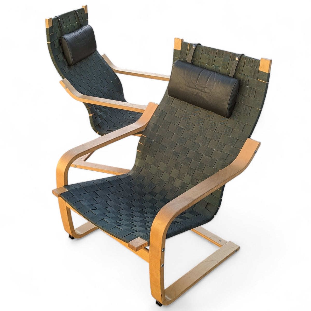 Pair of 1999 Noboru Nakamura for IKEA Aalto Tribute Lounge Chairs — view 6 of 9