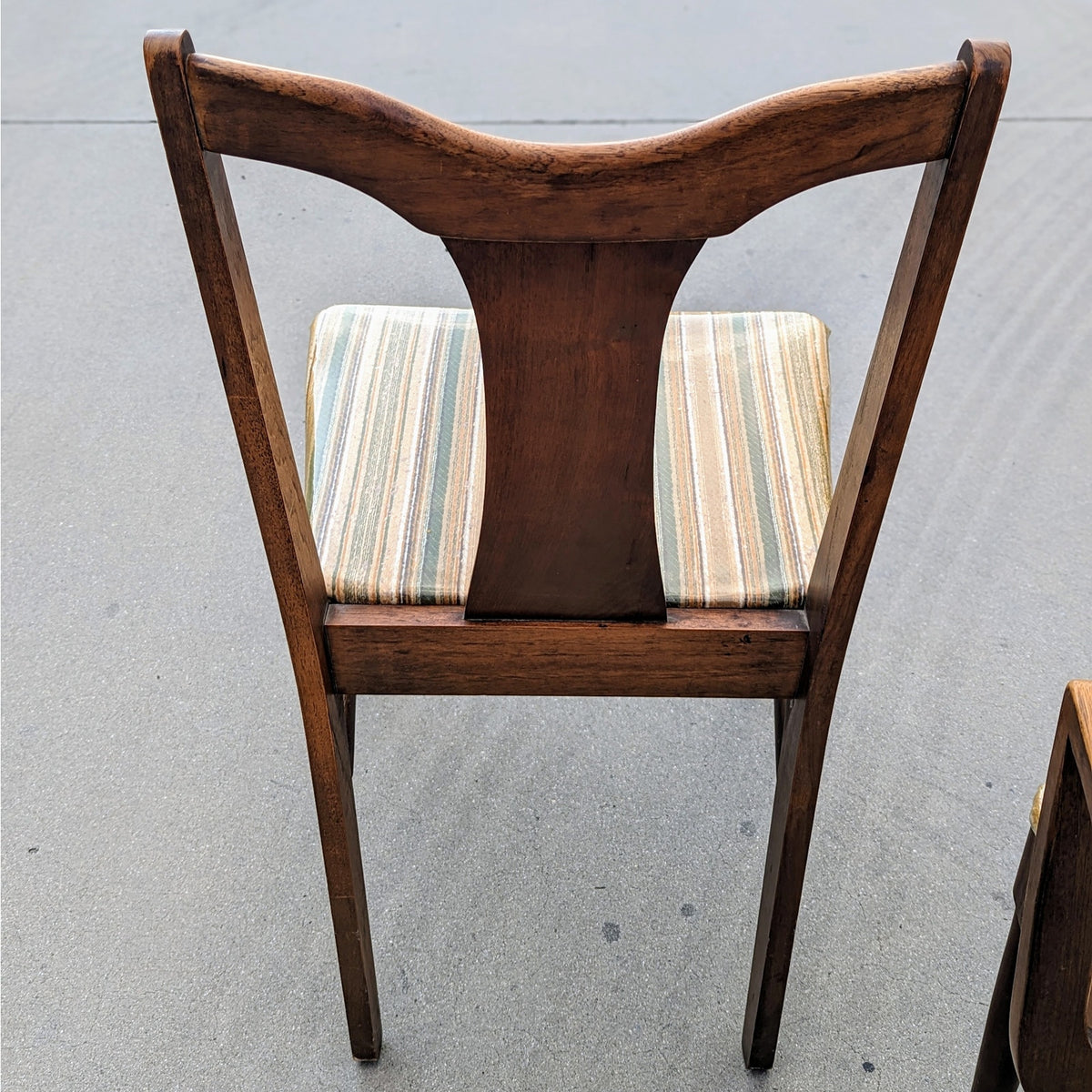 Garrison Furniture Walnut Dining Chairs, Set of Six, Mid-Century