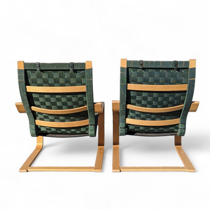 Pair of 1999 Noboru Nakamura for IKEA Aalto Tribute Lounge Chairs