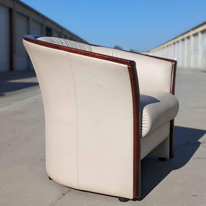 Nice Leather Armchair by Ekornes, Rosewood, Lounge Chair, Mid Century, Scandinavian, Living Room
