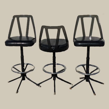 Vintage Barstools by Futura Industries, 1970s, Lucite, Counter Stools, Mid Century, Atomic, Retro