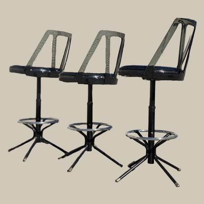 Vintage Barstools by Futura Industries, 1970s, Lucite, Counter Stools, Mid Century, Atomic, Retro