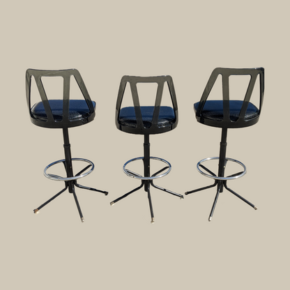 Vintage Barstools by Futura Industries, 1970s, Lucite, Counter Stools, Mid Century, Atomic, Retro