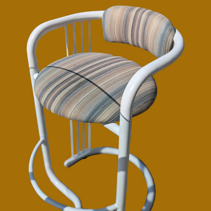Postmodern Bistro Patio Table + Chair Set | 80s | Tubular