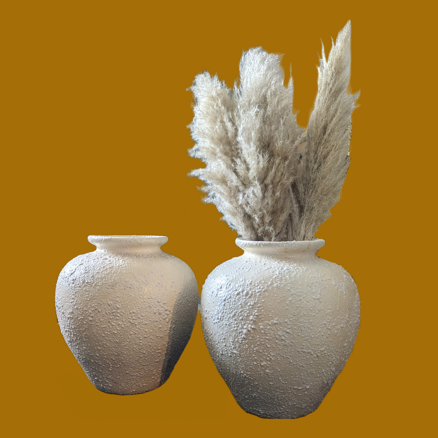 Vintage Postmodern Ceramic Vase, Flower Vase, Large Textured Off White, Home Decor