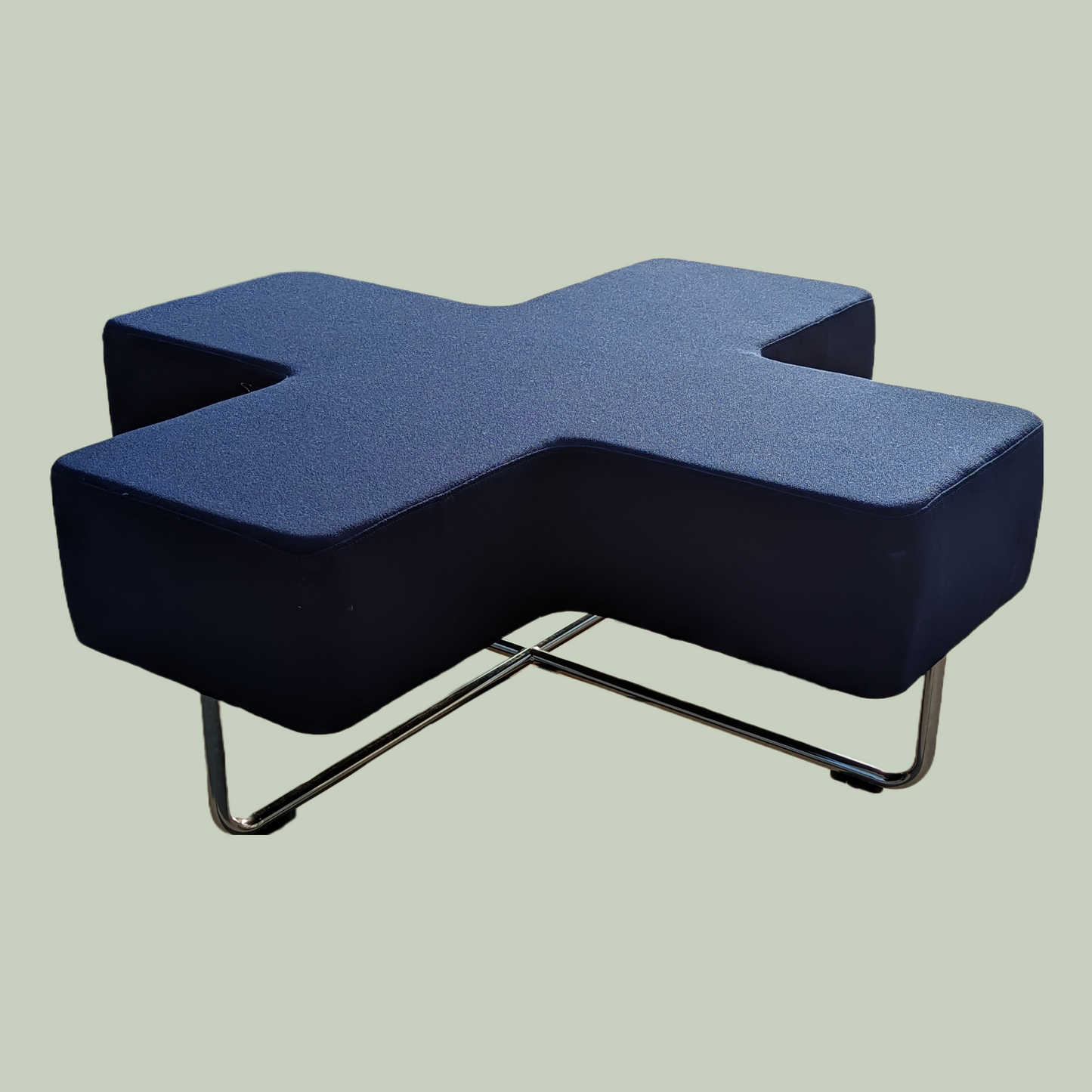 Bench, Modular Seating By Allermuir, Cross Shape, Modern, Commercial Grade, Office, Gym, Postmodern