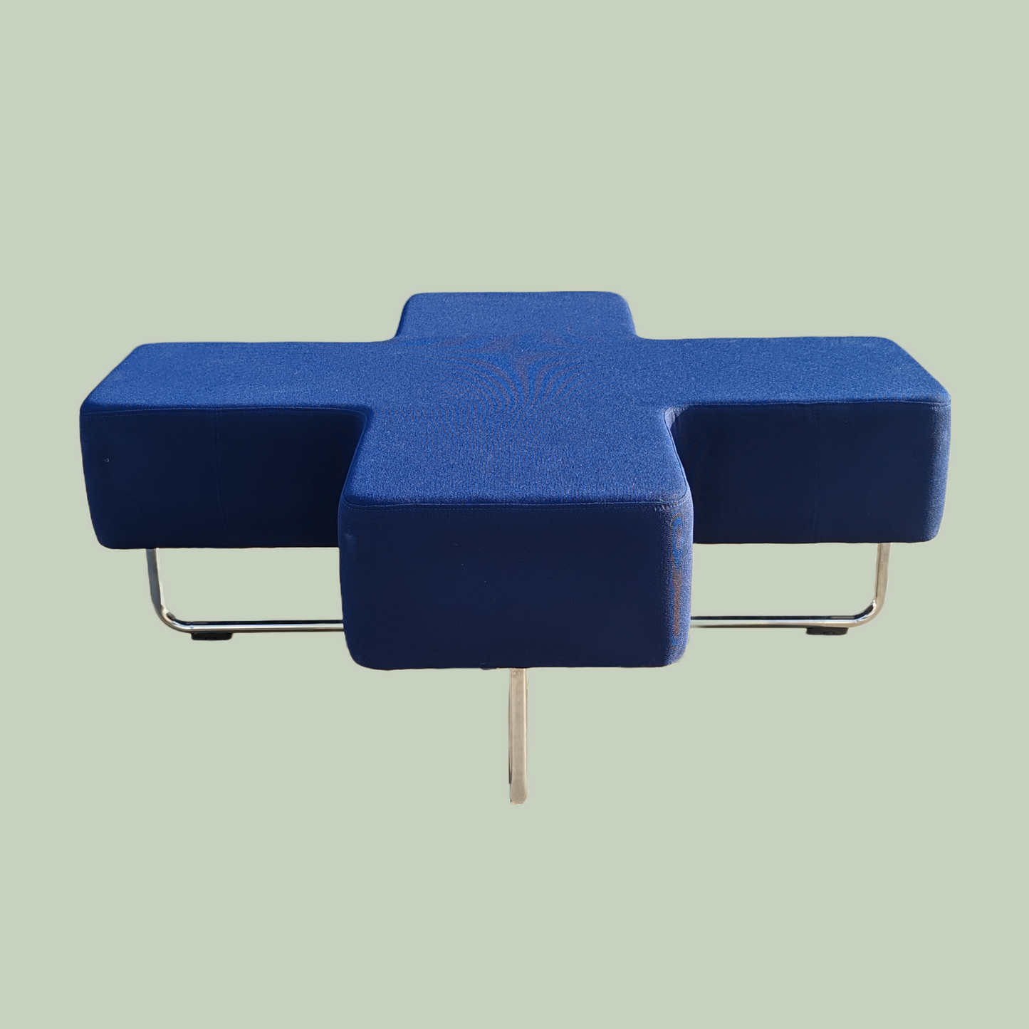 Bench, Modular Seating By Allermuir, Cross Shape, Modern, Commercial Grade, Office, Gym, Postmodern