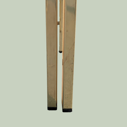 Vintage Brass Glass Entryway Hall Table