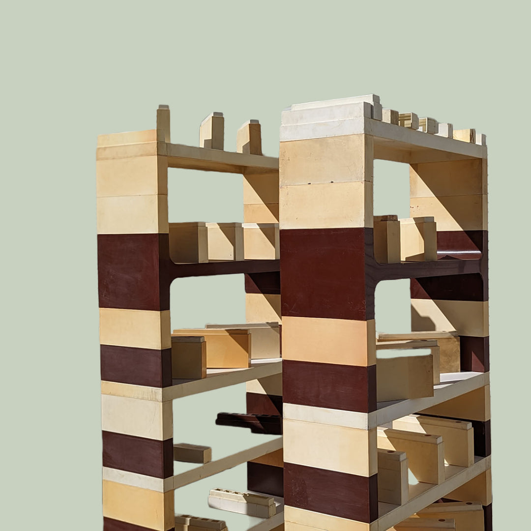 VERY RARE Collection of Italian Modular Bookcases by Vardani Design | C 1970s | MCM | Space Age